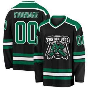 Superventas, ropa deportiva de poliéster personalizada de alta calidad, nuevo diseño 2025, camiseta de hockey sobre hielo con estampado de sublimación de equipo completo - Product Image 5