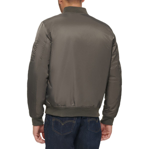 Nueva llegada al por mayor de diseño personalizado de los hombres cortavientos de invierno chaqueta de bombardero de diseño de logotipo personalizado OEM ODM servicio - Product Image 5