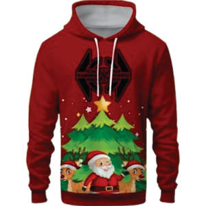 Pulls à capuche en tricot pour homme Namissm Interprize avec impression en relief, design imprimé, polyester/nylon, polaire épais, édition de Noël - Product Image 2