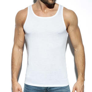 Débardeur sportif pour homme en polyester/coton, style streetwear, séchage rapide, écologique, 180g, entraînement estival, services OEM personnalisables - Product Image 1