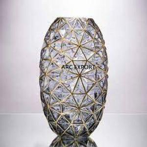 Pots de fleurs créatifs en métal plaqué or, design de décoration standard, vase à fleurs de style personnalisé pour la décoration de chambre à coucher à la maison - Product Image 6