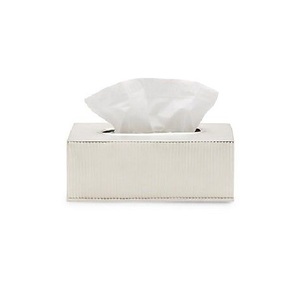 Caja de acero inoxidable para almacenamiento de pañuelos de Hotel niquelada con tapa OEM ODM caja dispensadora de pañuelos de Metal personalizada a la venta - Product Image 3