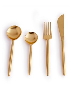 Juego de cubiertos modernos para el hogar, Hotel, restaurante, boda, cubiertos de Color dorado, diseño moderno, vajilla, cucharas, tenedor, cuchillo, juegos de cubiertos - Product Image 2