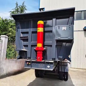 รถดัมพ์ท้ายเทรลเลอร์รถดัมพ์กึ่งพ่วงท้ายรถดัมพ์ไฮดรอลิก60-100Ton ได้3-5เพลาแบบกำหนดเอง - Product Image 5