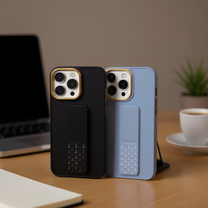 Funda 3D Electrochapada de TPU+PC con Soporte para 15 Plus, Funda Premium para Teléfono Móvil con Práctica Función de Soporte Integrado - Product Image 2