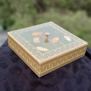 Custom Solid <b>Wood</b> Dry Fruit <b>Box</b> Wholesale square Fruit Plate with Cover Living Room New Year Candy Nut <b>Box</b> Glass <b>Storage</b> <b>Box</b> - Product Image 4