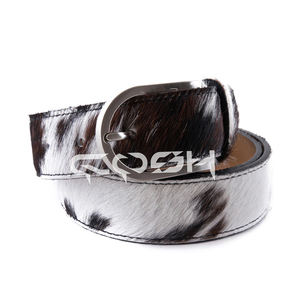 Pelo de vaca en cinturón de cuero - Product Image 2