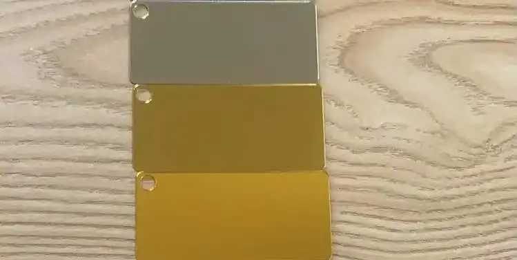 Maatwerk 1-15Mm Dik Licht Goud Spiegel Plastic Pmma Acrylplaten Perspex Board Goud Metallic Acrylplaat