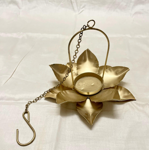 Antique Brass Tealigh Holder <b>Flower</b> Design Custom Handicrafts Wedding Decoration High Selling Premium <b>Candle</b> Holder - Product Image 1