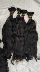 Cheveux 100% humains. Cheveux bruts indiens sans poux, sans noix, sans poux, en vrac, tête complète, doux et lisses - Product Image 4