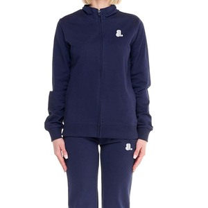 High Printed Color sólido 100% algodón transpirable Zip Sweatsuit Set mujeres Stand Front Heavyweight Winter Sporty Hoodie Jogger - Product Image 1