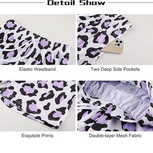 Shorts en maille à sublimation imprimée, design tendance, décontractés pour l'été, séchage rapide, taille élastique, fabriqués au Pakistan - Product Image 6