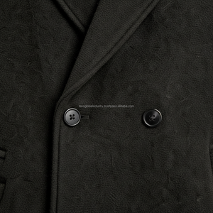 Abrigo de Lana Cruzado Premium para Hombre, Fabricante de Marca Privada OEM Personalizado - Product Image 5