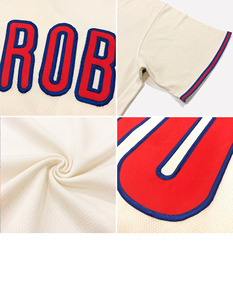 Maillots de baseball classiques rétro personnalisés du sud-ouest sublimés de haute qualité col en V en polyester respirant - Product Image 6