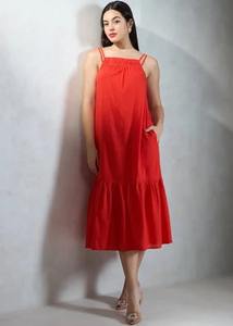 Robe bohème indienne faite à la main en coton imprimé floral tenue décontracté d'été taille naturelle Style doux tissé tissage cadeau parfait pour elle - Product Image 2