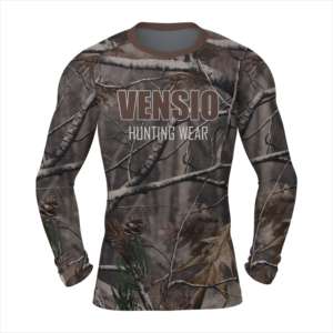 Camisa de capa base para hombre Rash Guard de caza de camuflaje hecha a medida al por mayor para caza de ciervos - Product Image 1