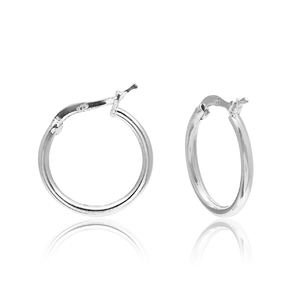Plain <b>Earring</b> <b>Fine</b> Jewelry Solid 925 Sterling Silver Couple <b>Hoop</b> <b>Earrings</b> for Women Gift Jewelry - Product Image 6