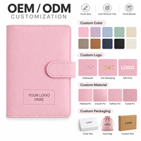 Couverture de carnet organisateur A5 personnalisée, finition rose grainée, fermeture à sangle, fournisseur en gros de carnets de bureau OEM ODM
