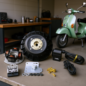 Flytech Nuevo Piñón Metálico de 20mm para Motocicleta, 0.9Kg, para 50 ET3 125 PK, Accesorio Esencial para Modificación/Actualización de Scooter - Product Image 3