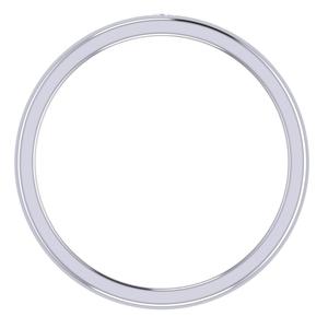 Anillo de Oro Blanco/Amarillo/Rosa Sólido de 10K/14K/18K con Diamante Cultivado en Laboratorio de 0.60 Ct, Talla Ajustable, Parcialmente Chapado en Rodio Blanco - Product Image 3