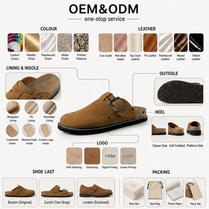 Mules Tabi Nere Personalizzate ODM da <span class=keywords><strong>Donna</strong></span> con Punta Divisa, <span class=keywords><strong>Ciabatte</strong></span> Basse Slip-on con Suola <span class=keywords><strong>in</strong></span> <span class=keywords><strong>Sughero</strong></span>, Pantofole Casual, Calzature <span class=keywords><strong>in</strong></span> Pelle all'Ingrosso, Campioni Veloci - Product Image 4