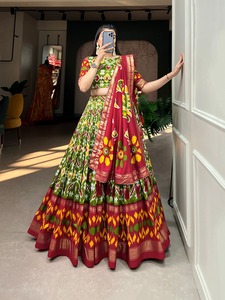 Lehenga choli โดย fabzone พิมพ์ลายผ้า tussar Silk patola ล่าสุด - Product Image 2