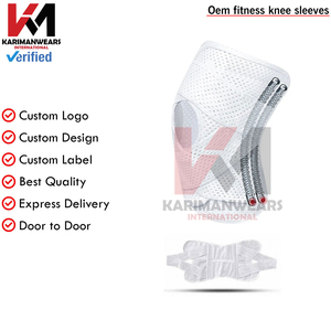 Rodilleras de Powerlifting con Diseño de Logotipo Personalizado, Rodilleras Elásticas para Ejercicio Físico, Levantamiento de Pesas, Rodilleras Resistentes - Product Image 3