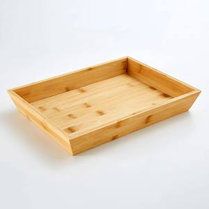 Sustainable bamboo wooden kitchen countertop <b>tray</b> <b>drinks</b> serve wood tea <b>trays</b> for hotel restaurant - Product Image 4