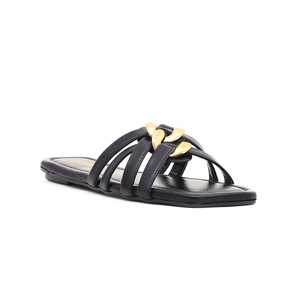 Sandalias de tacón negro Casual CL1740 Slipper - Product Image 2