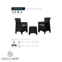 Odern-Conjunto de 2 sillones y mesa individuales, muebles utdoor | utdoor ofofa | roconducto de dolor