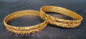 Bracelets à bas prix avec 22CT plaqué or forme ronde bracelets conçus à la mode ensemble pour les femmes bracelets à la mode - Product Image 2