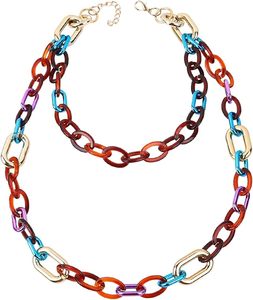 Cadena de eslabones de resina elegante para manualidades, material de alta calidad para un brillo duradero, cadena de eslabones de resina ligera, perfecta para bolsos - Product Image 6