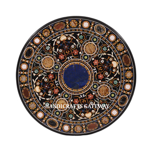 Attractive Design <b>Black</b> Marble <b>Table</b> Top Quality <b>Black</b> Marble Mother Pearl Inlay <b>Table</b> Top <b>Coffee</b> and Dining Purpose <b>Table</b> Tops - Product Image 1