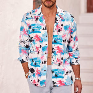 เสื้อเชิ้ตชายชายหาดผู้ชายผ้าอื่นๆฤดูร้อนลําลองใหม่ถักแห้งเร็วสําหรับผู้ใหญ่แขนสั้นพิมพ์ลาย - Product Image 3