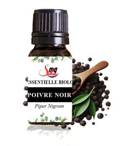 Aceite Esencial de Pimienta Negra MG SAKAY 100% Puro y Natural Destilado al Vapor, Ingrediente Cosmético para Aromaterapia, Aroma Cálido, Amaderado y Especiado - Product Image 1