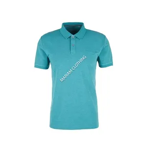 Kaus Polo Golf Crop Top Up lengan pendek kustom kaus bersirkulasi pas badan Solid lengan pendek untuk pria dari Bangladesh