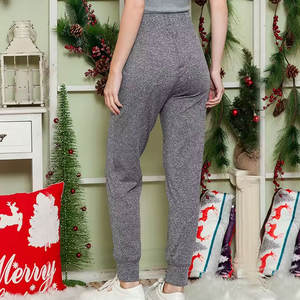 คอลเลคชั่นฤดูร้อน2025สำหรับผู้หญิงกางเกงจ็อกเกอร์สีดำล้วนมีเชือกผูกเอวกระเป๋าแฟชั่นสไตล์ลำลองขายดี - Product Image 4