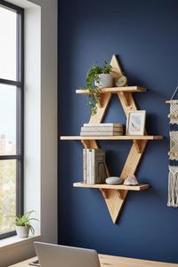 Wholesale Factory Supply Custom Natural Solid Wooden Floating <b>Shelves</b> Wooden Wall Mounted <b>Shelves</b> <b>For</b> Home Floating Wall <b>Shelves</b> - Product Image 6