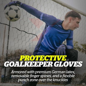 Nouveaux gants de gardien de but professionnels de haute qualité bout des doigts adultes enfants en cuir épais entraînement de Football lisse personnalisé - Product Image 2
