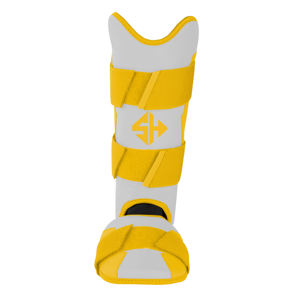 Baseball Shin Guards Leather Professional Protection for Athletes Comfortable Leg Guard for League <b>Games</b> and Sports Practice - Product Image 1