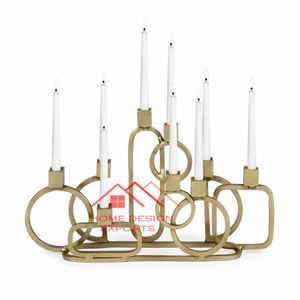 Ménorah en laiton plaqué nickel de haute qualité, décoration religieuse pour église juive, candélabre de luxe - Product Image 6