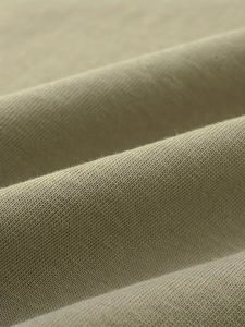 100% coton blanc solide T-Shirt pour hommes grande taille décontracté col rond manches courtes Collection d'été 260 grammes tissu vêtements en vrac - Product Image 5