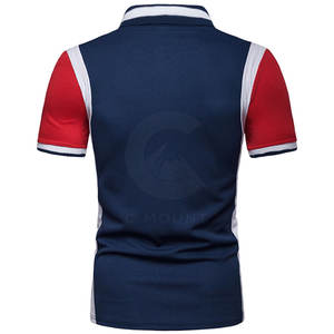 เสื้อโปโลผู้ชายสีตัดกับวัสดุที่ดีที่สุด - Product Image 2