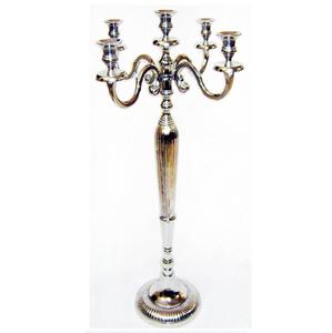 <b>Candle</b> Holder Metal <b>Pillar</b> Candlestick Stand <b>White</b> Candelabra Home Indoor Tabletop Decor for Christmas Anniversary Festivals - Product Image 6