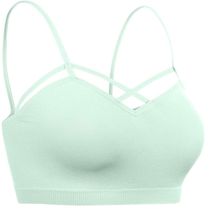 Nouveau style Soutien-gorge de sport à séchage rapide et soutien élevé pour femmes, poitrine basse, style croisé, logo avant rembourré, doublure en spandex/nylon pour yoga et gym - Product Image 5