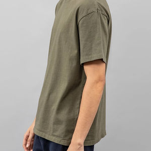 Venta al por mayor, camiseta lisa, Jersey, ropa de gimnasio en blanco, camiseta informal deportiva tejida, camisas de manga corta, camiseta sólida lavada de microfibra - Product Image 4