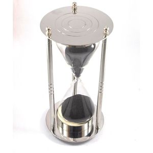 Modern Premium Quality Glass <b>Hourglass</b> Timer Unique Novelty Gift for Office and Living Room Decor on Sale - Product Image 1