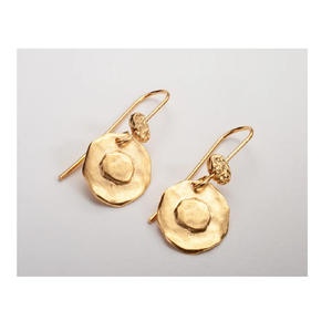 2024 Alaska Textured Surfaces Green Turkish Mens Wedding Suit Gold Plated Big Round Geometric <b>Triple</b> <b>Hoop</b> <b>Earrings</b> for Women - Product Image 3