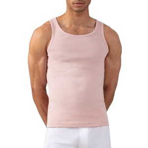 Sports Compression Tank Top Gym Wear Ribbed Material Cotton Jersey Stretchy Custom Blank Activewear <b>Singlet</b> Knitted Woven OEM - Product Image 1