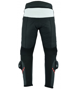 Pantalon de moto en cuir pour homme, respirant, coupe-vent, grande taille, avec genouillères, élégant - Product Image 6